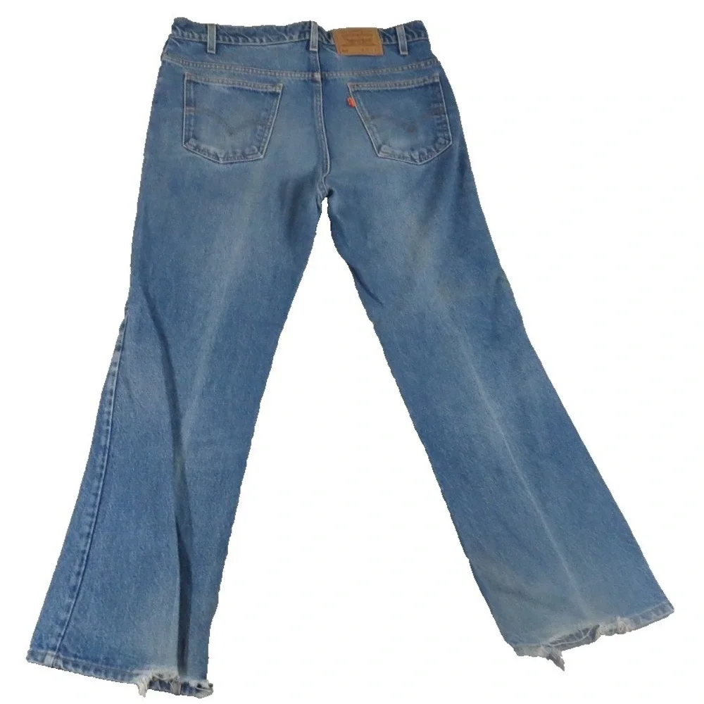Levi's VTG 80s 517 Orange Tab Jeans Men W38 L30 Denim Bootcut Blue Made In USA